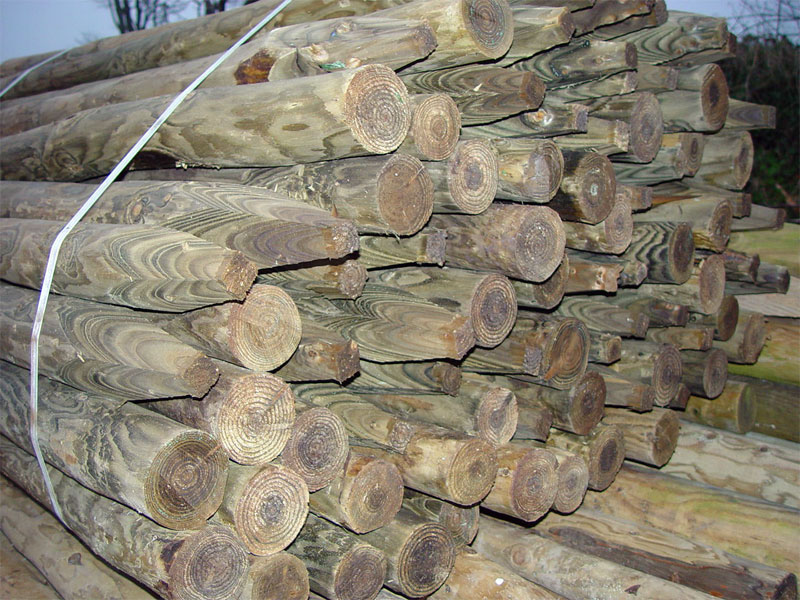 WOODEN POSTS FOR POST AND RAIL