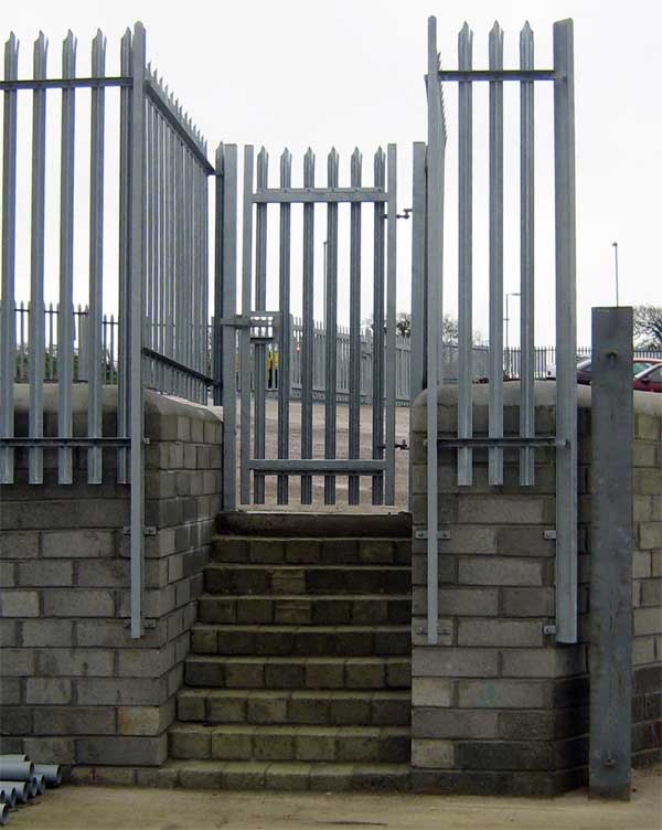 Palisade security pedestrian gates